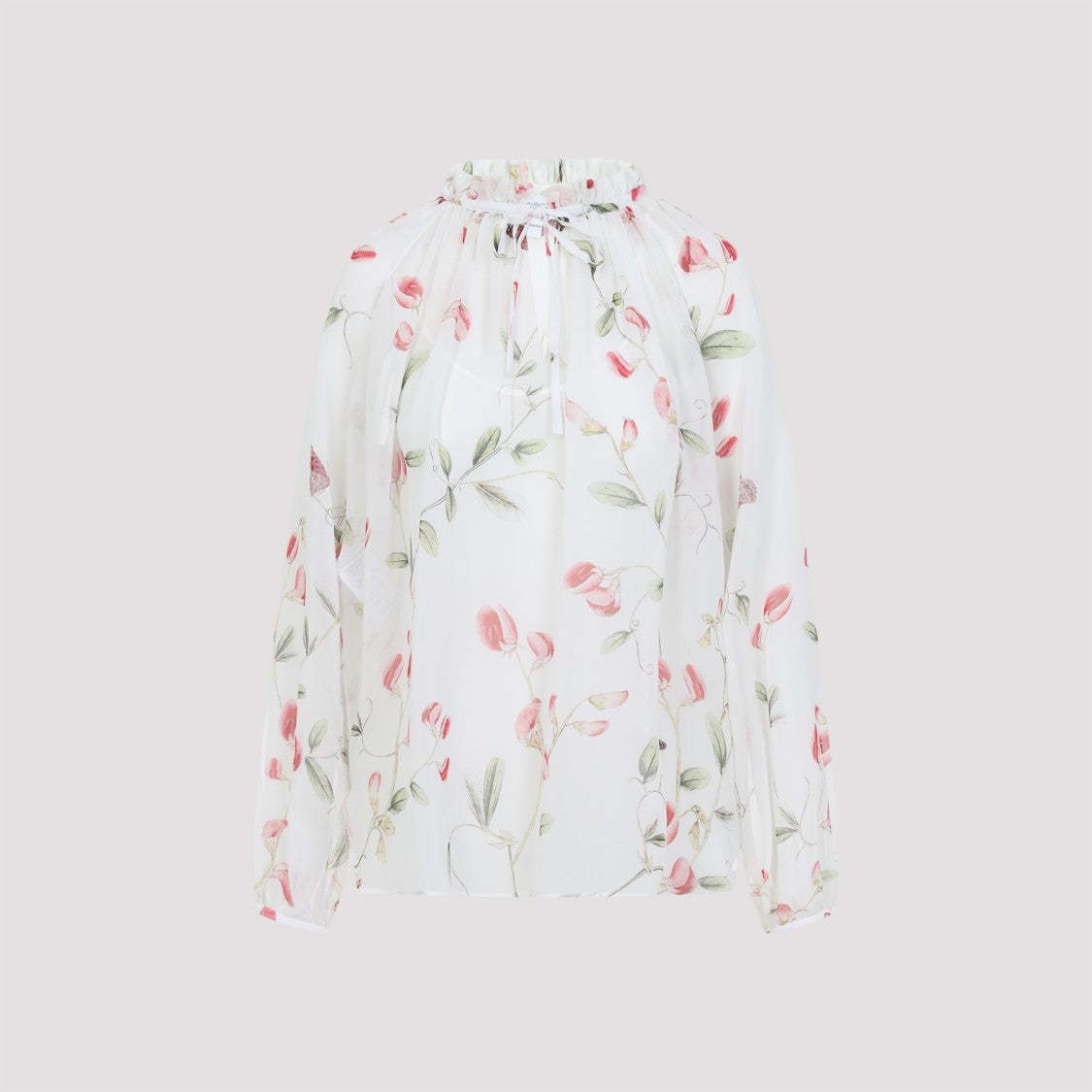 Giambattista Valli White Silk Blouse