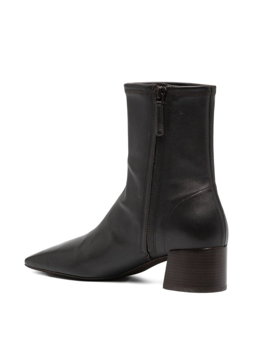 Tory Burch Smooth Leather Ankle Boots With Pointed Toe