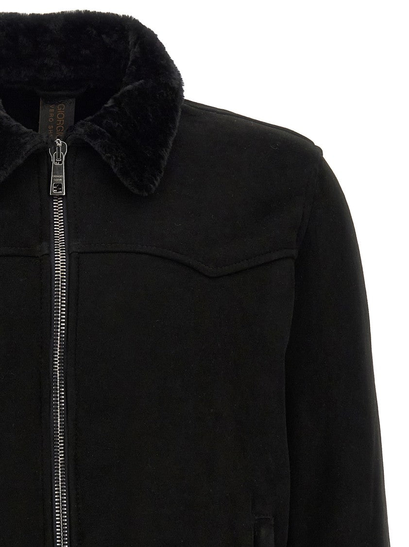 Giorgio Brato Sheepskin Bomber Jacket