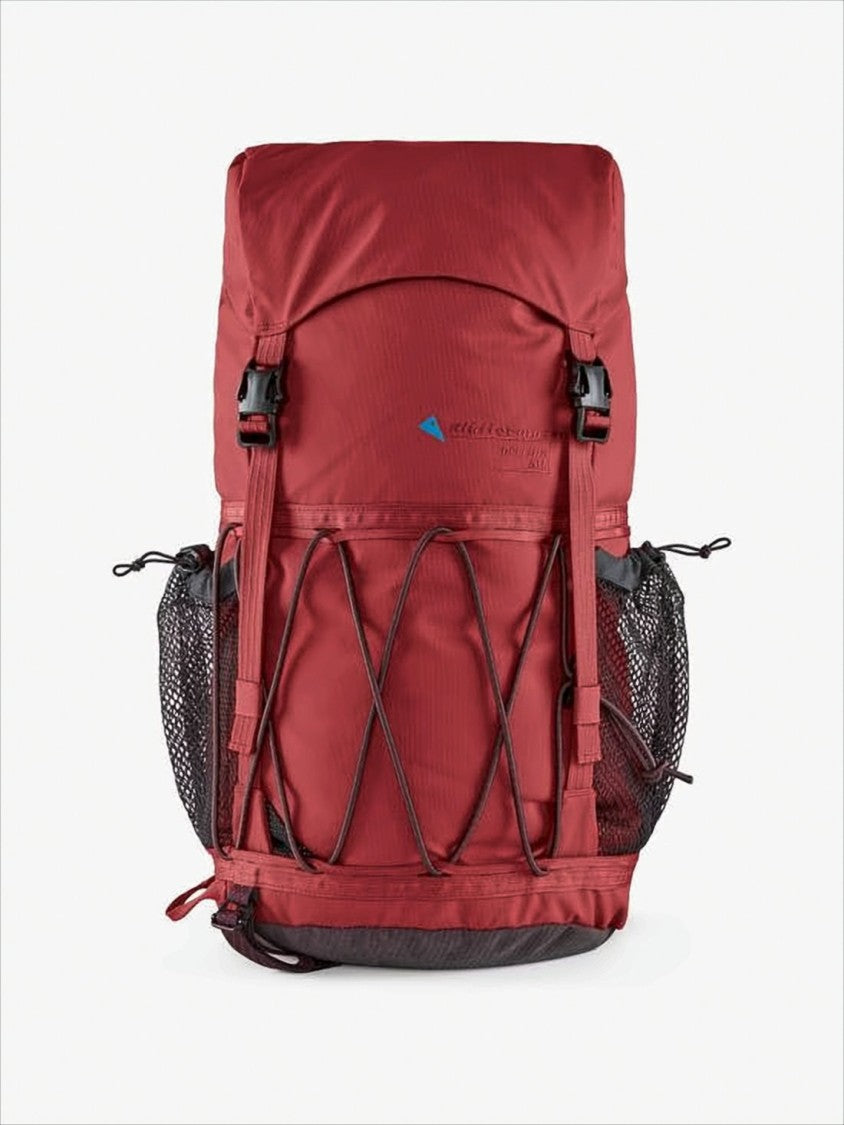 Klattermusen Red Polyamide Backpack With Mesh Side Pockets