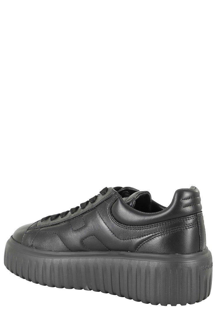 Hogan H-Stripes Leather Platform Sneakers