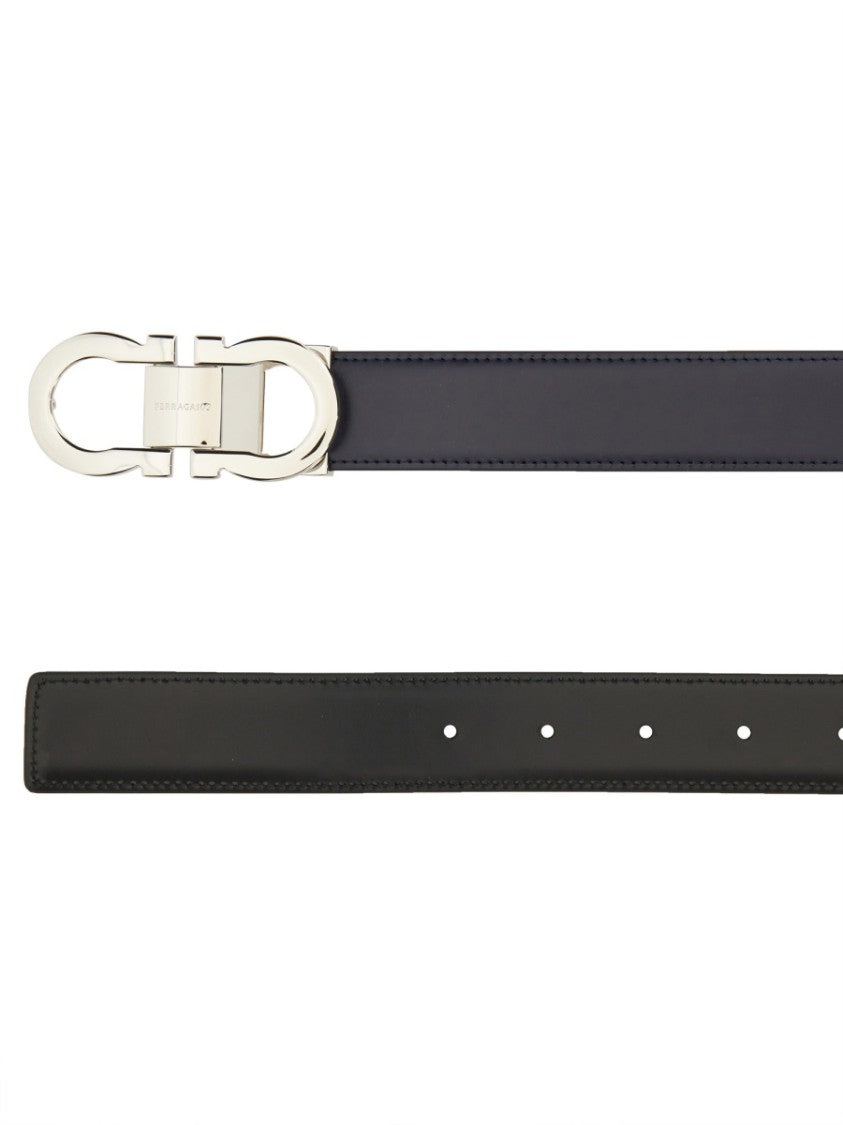 Ferragamo Reversible Calf Leather Belt