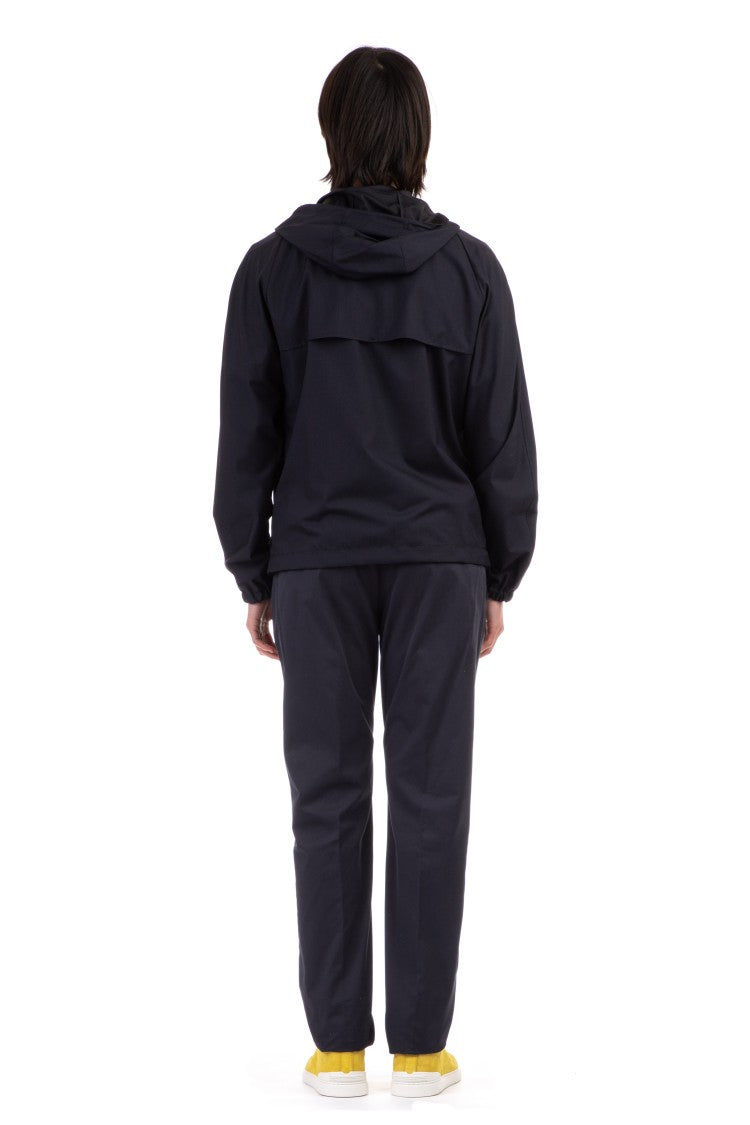 Zegna Lightweight Wool-Silk Hooded Blouson