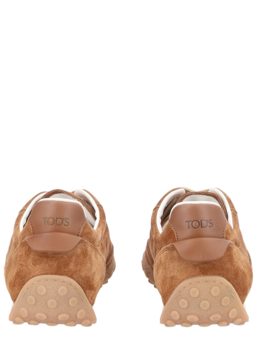 Tod's Brown Suede Rubber Sole Sneakers