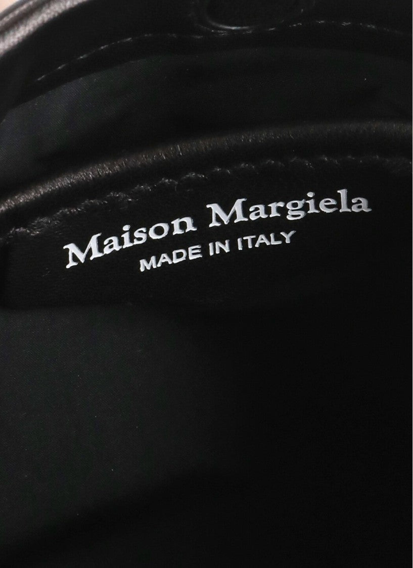 Maison Margiela Smooth Leather Pochette With Contrasting Logo Patch
