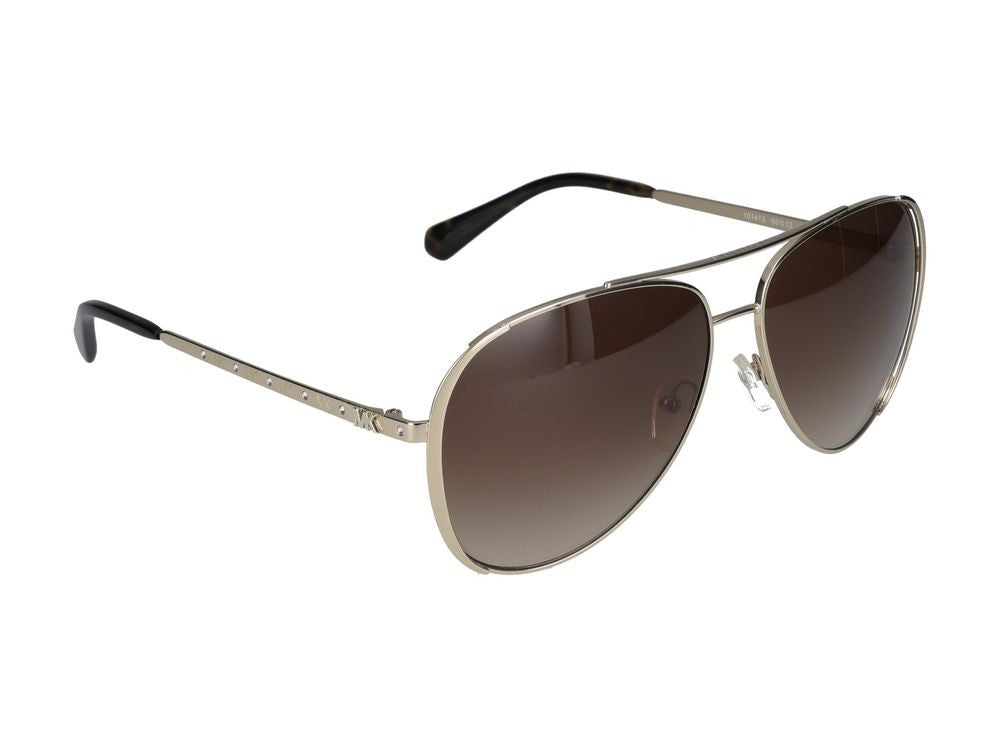 Michael Kors Silver 0Mk1101b Metal Aviator Sunglasses
