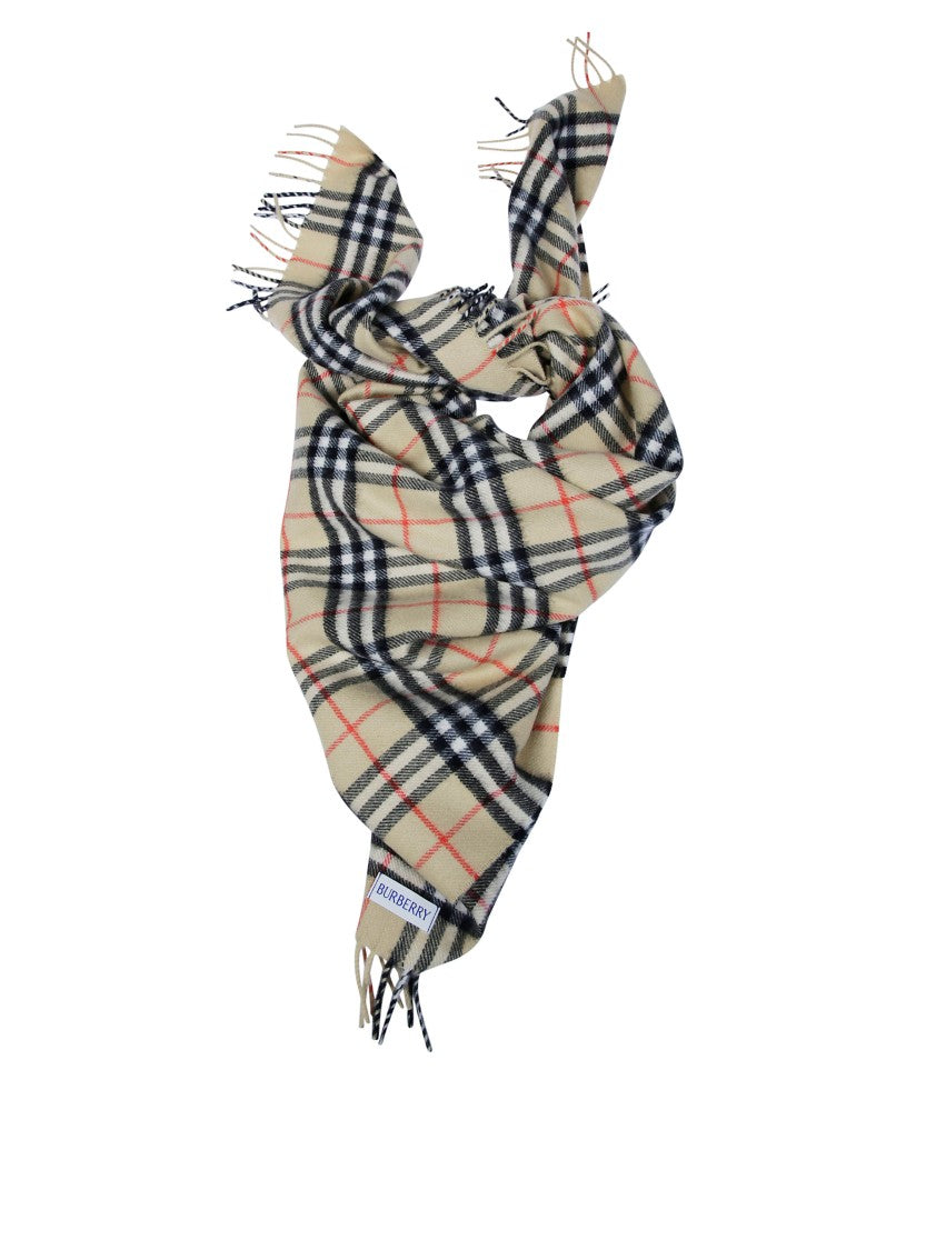 Burberry Vintage Check Vtg Chk Fringed Baby Blanket