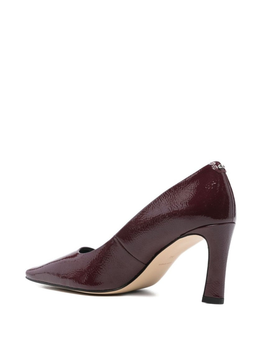 Michael Kors Mid-Heel Pumps In Calfskin With Glossy Finish