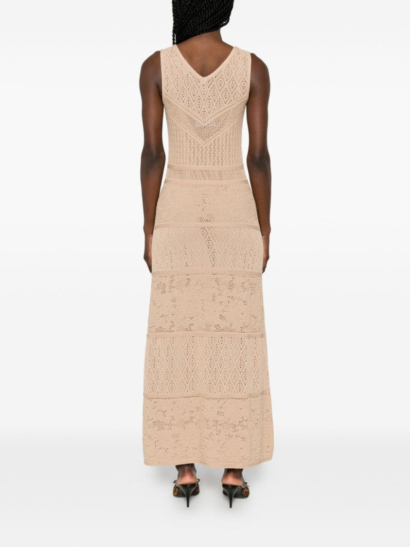 Blugirl Geometric Pattern Sleeveless Maxi Dress
