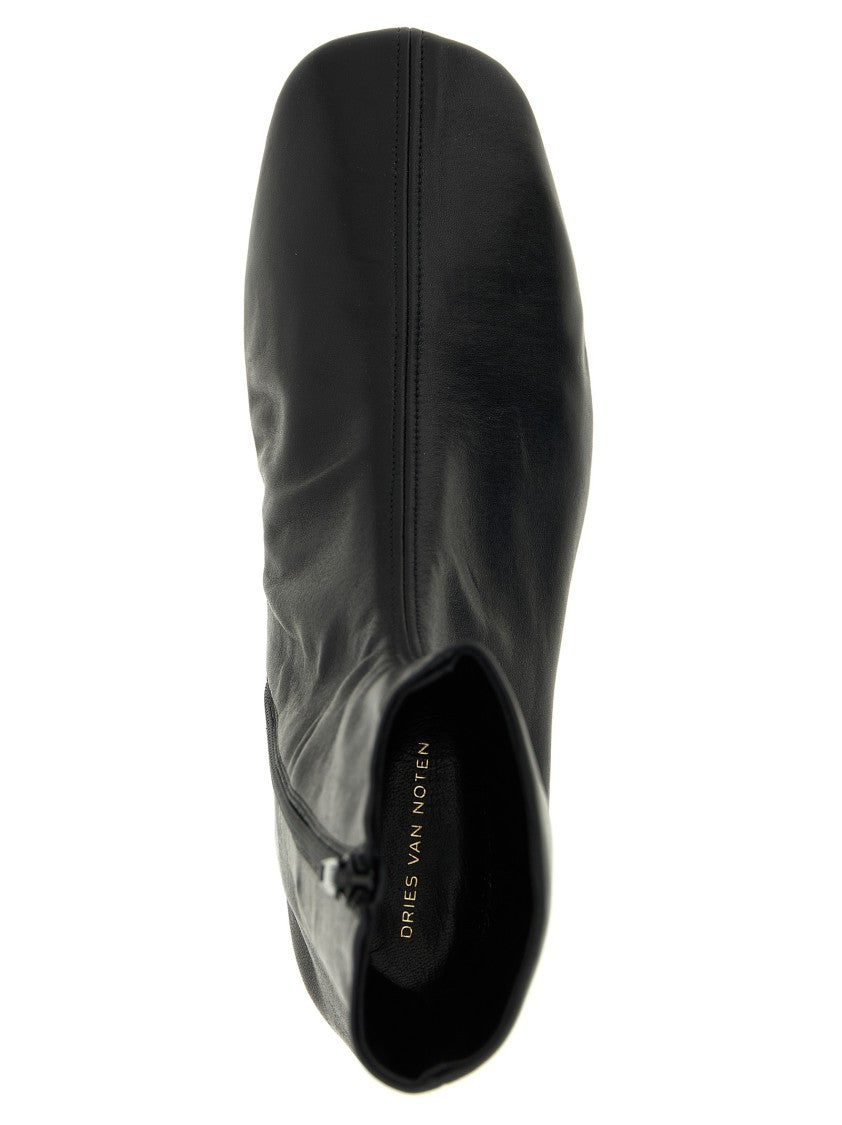 Dries Van Noten Leather Ankle Boots