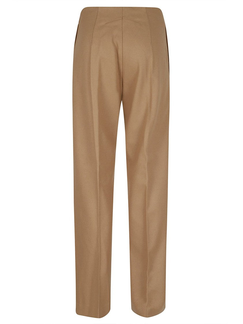 Patou Beige Sustainable Wool And Cashmere Blend Trousers