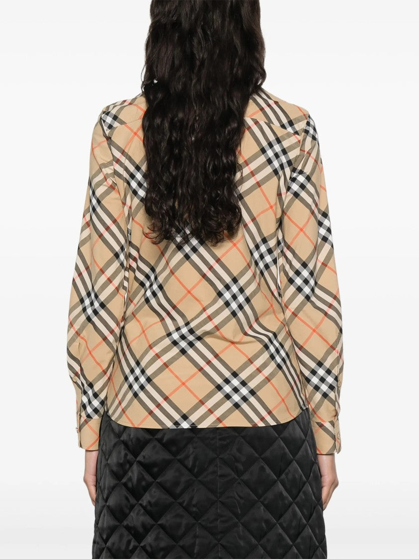 Burberry Beige Vintage Check Organic Cotton Shirt