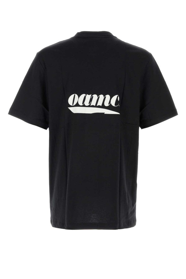 Oamc Black Cotton T-Shirt