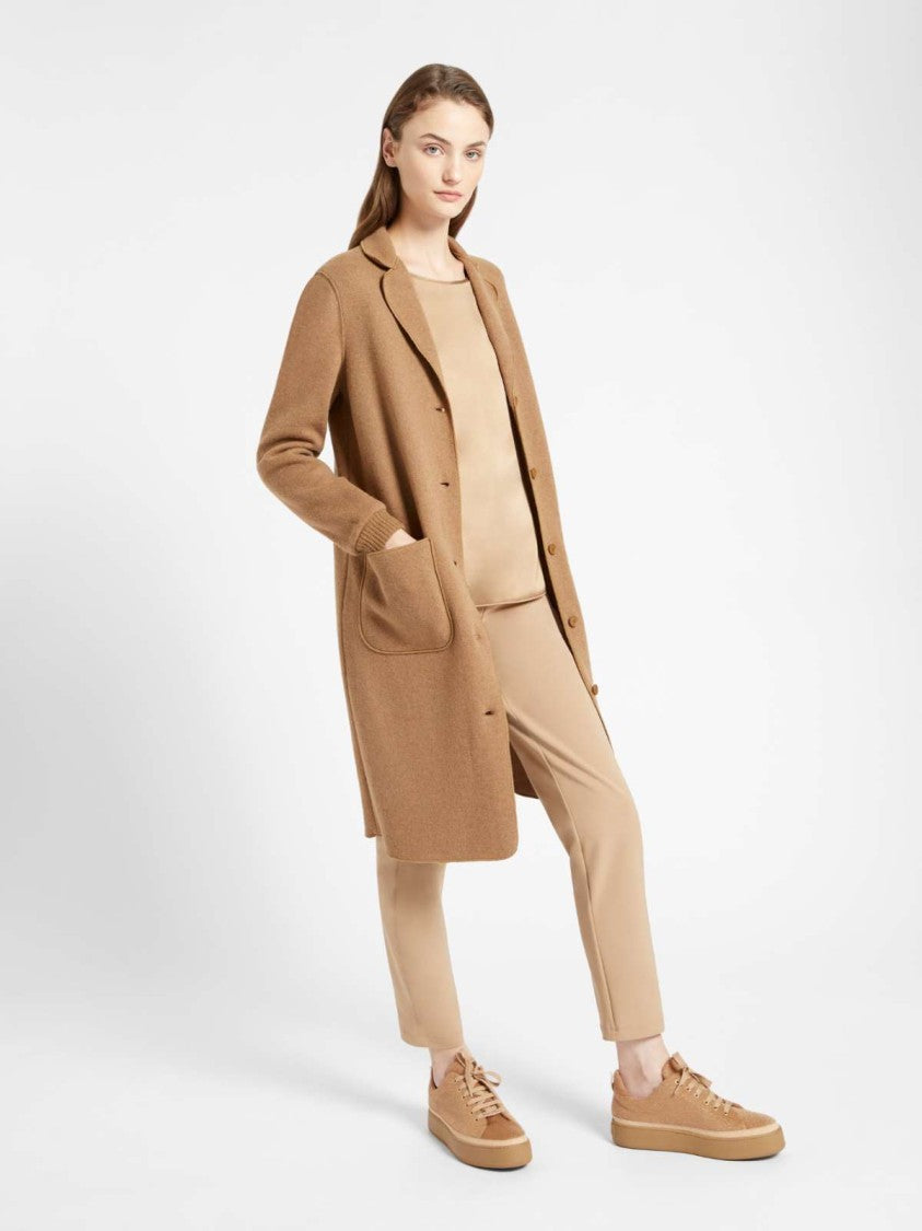 Max Mara Moldava Long-Sleeved Silk-Blend Top With Elegant Silhouette
