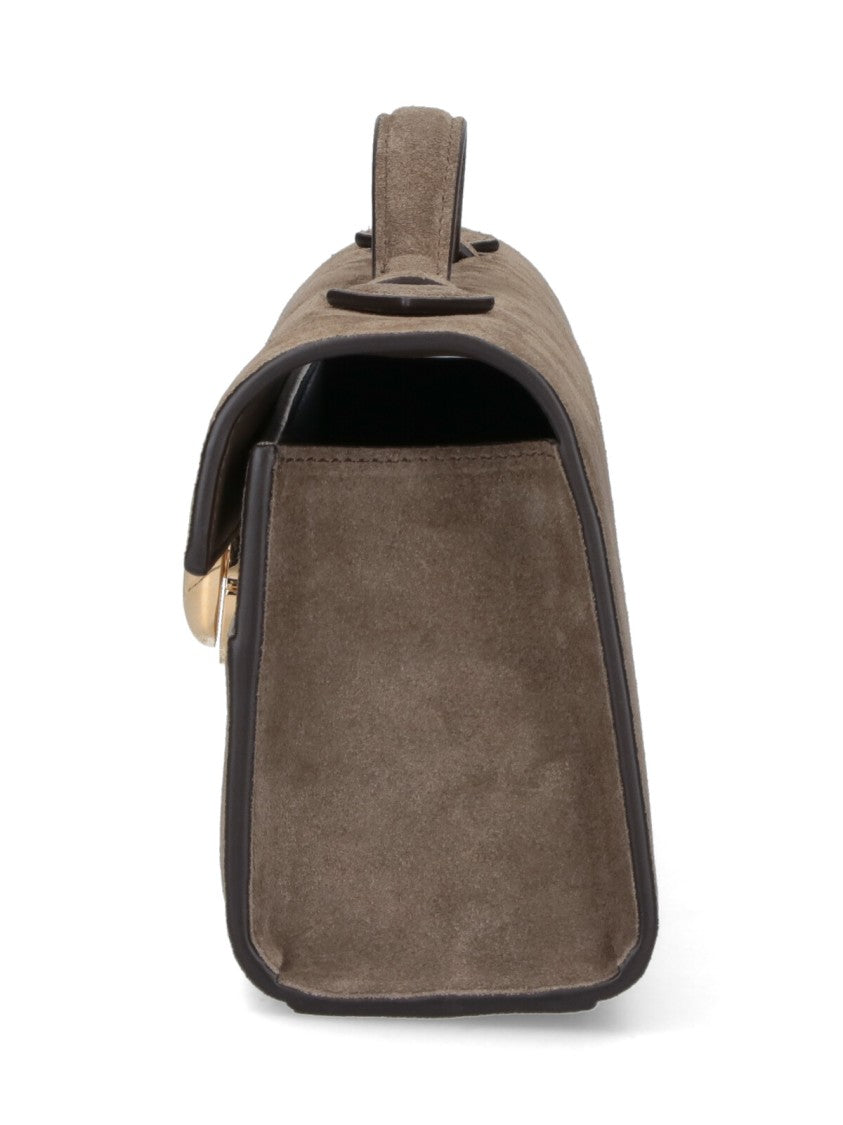 Savette Structured Handbag With Gold-Tone Clasp