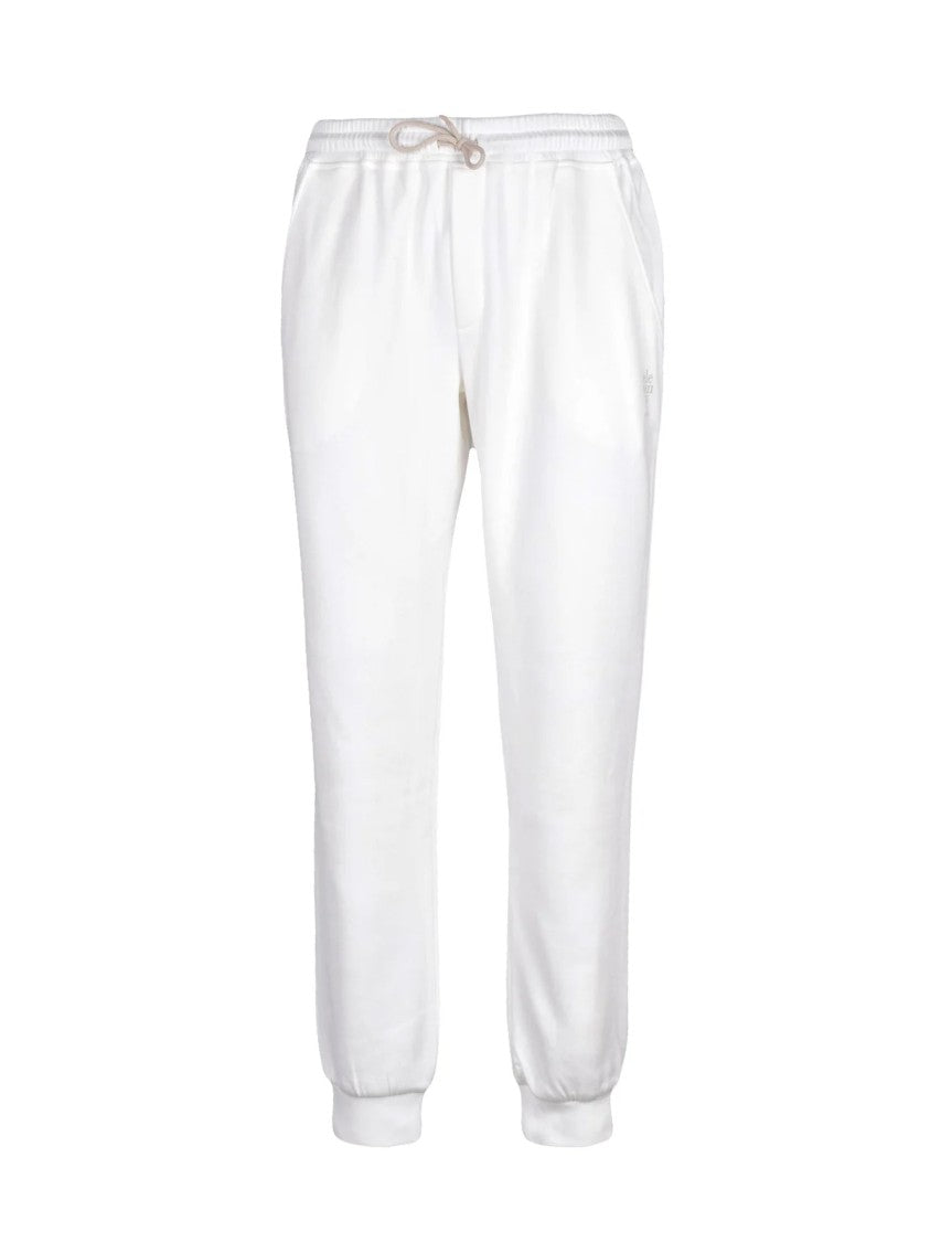 Eleventy Cotton/Polyamide Tracksuit Pants With Elastic Waistband And Side Pockets