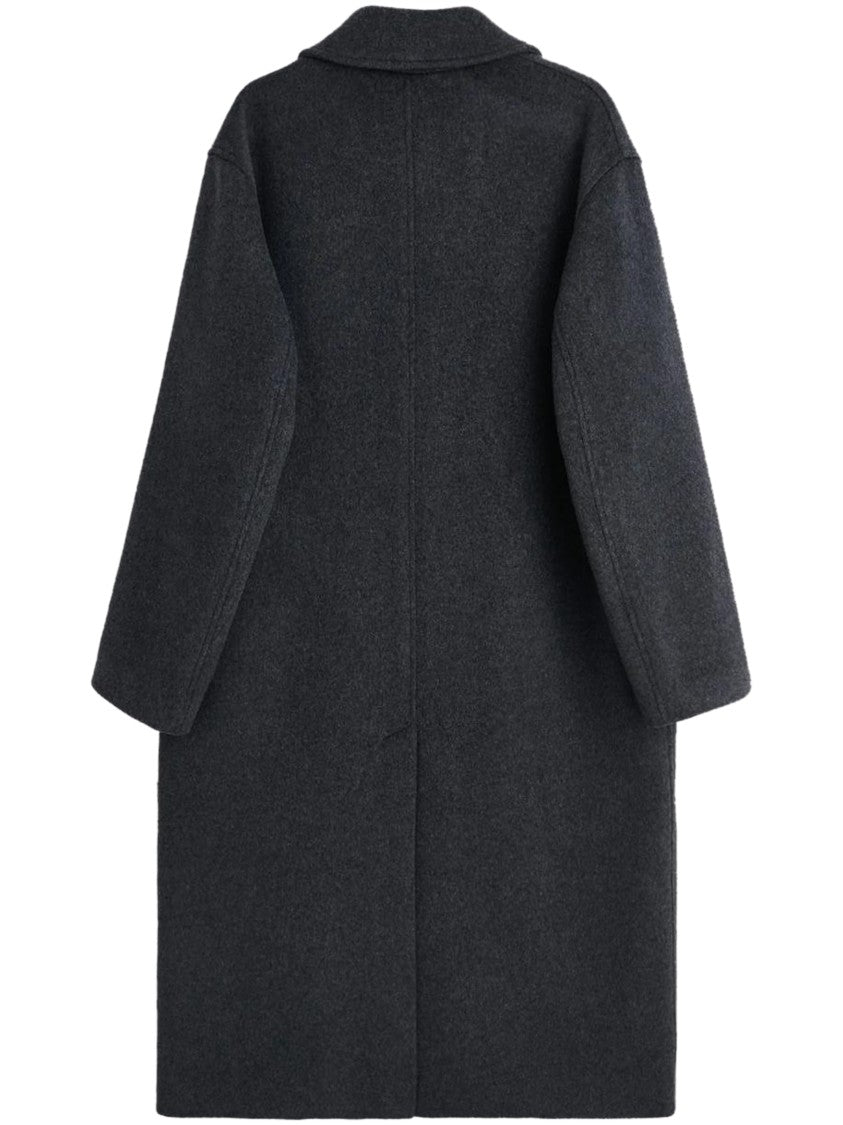 Sunflower Structured Winter Coat In Deep Anthracite Shade