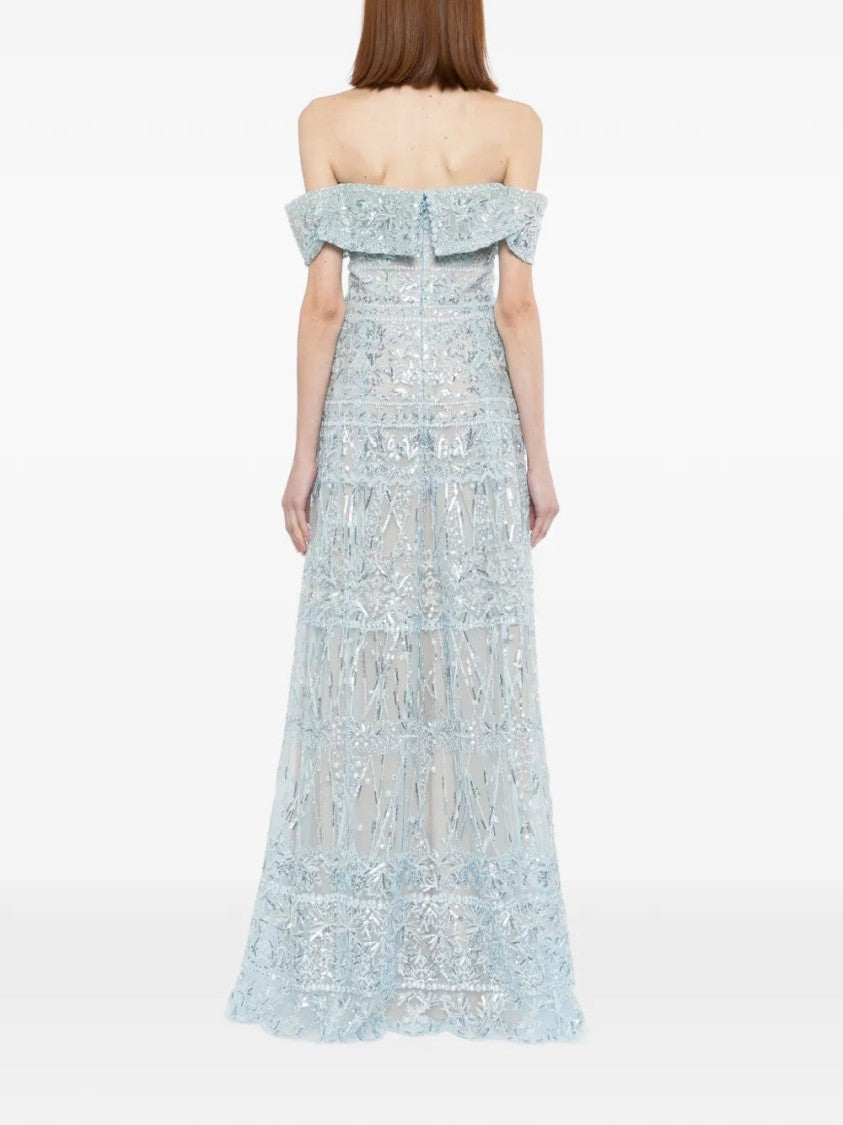 Saiid Kobeisy Beaded Tulle Dress