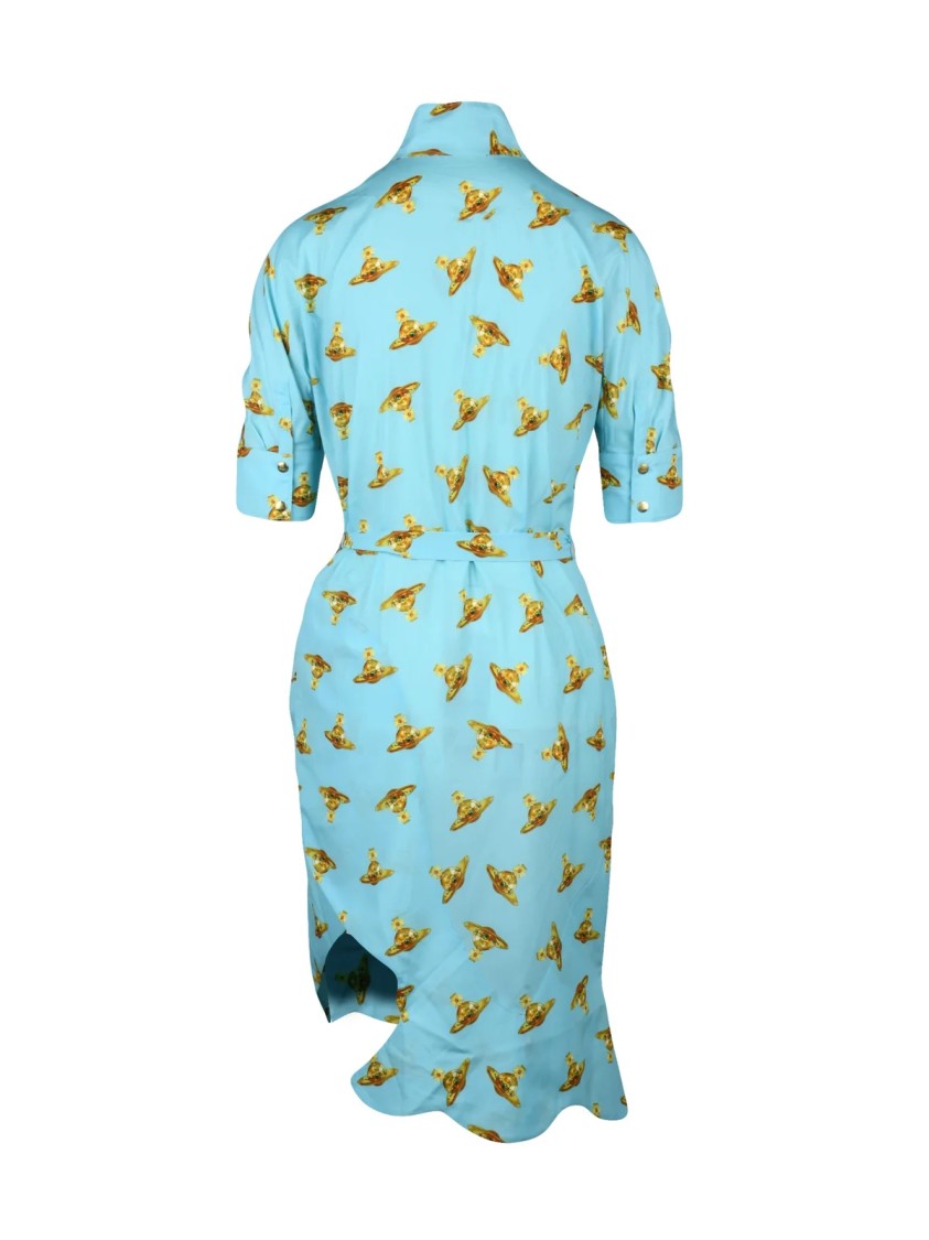 Vivienne Westwood Metro Dress With Asymmetrical Hem And Side Slits