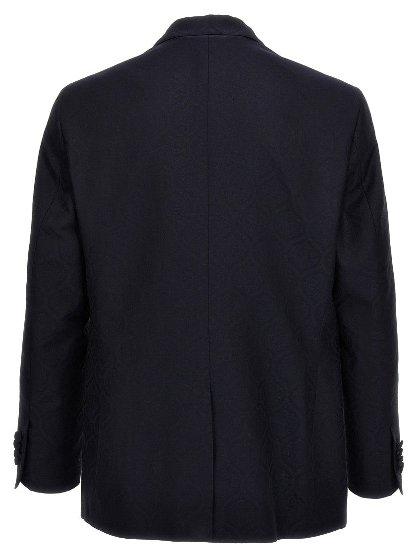 Etro Single-Breasted Jacquard Blazer