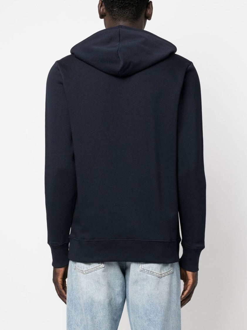 Paul Smith Dark Navy Blue Organic Cotton Hoodie