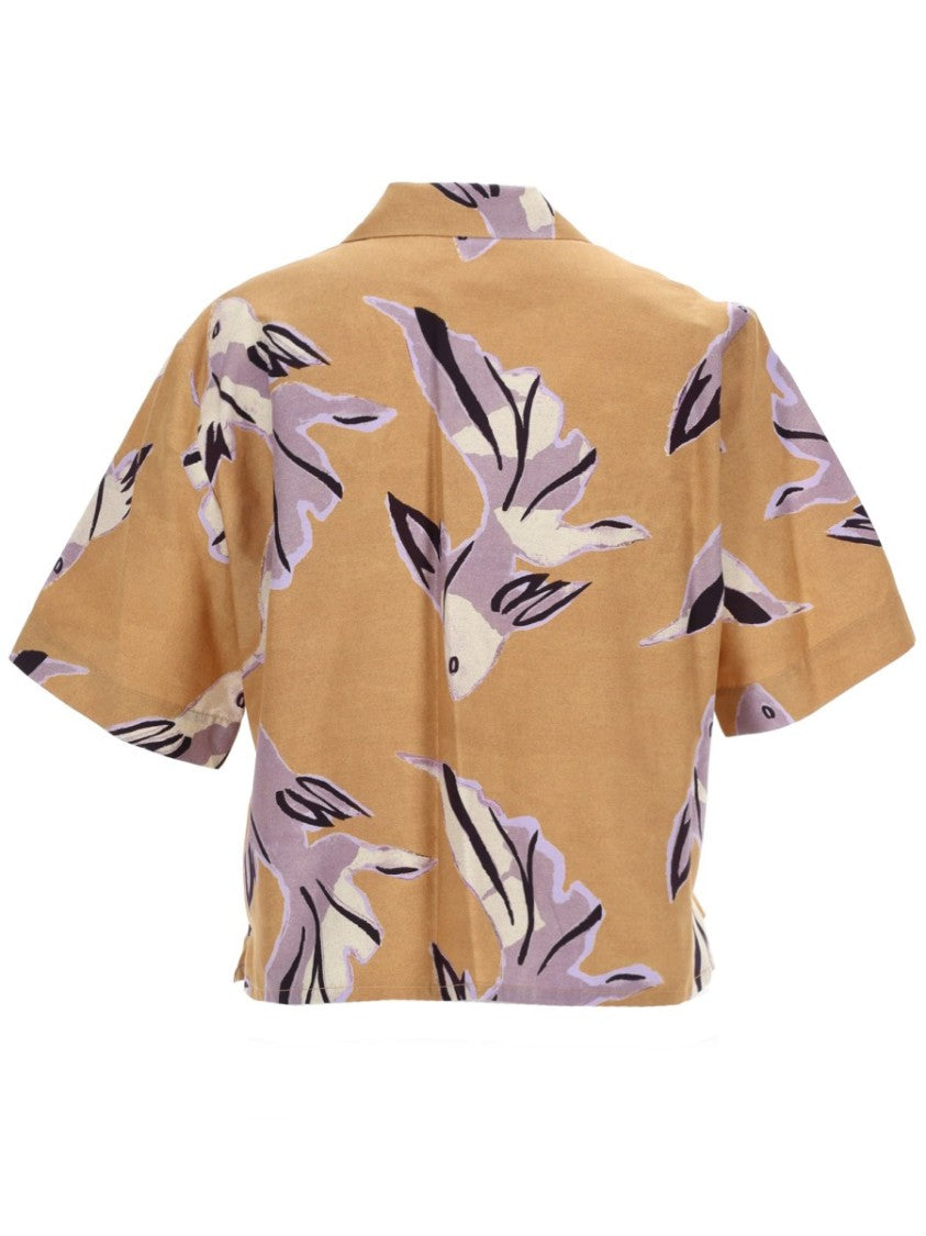 Paul Smith Lavender Cream Cotton Silk Shirt