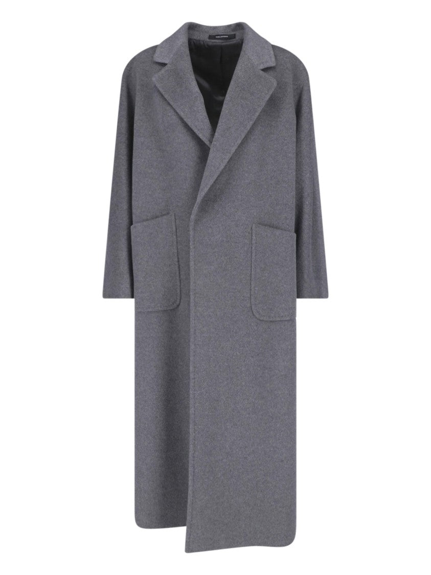 Tagliatore Grey Charlize Cashmere Belted Long Coat