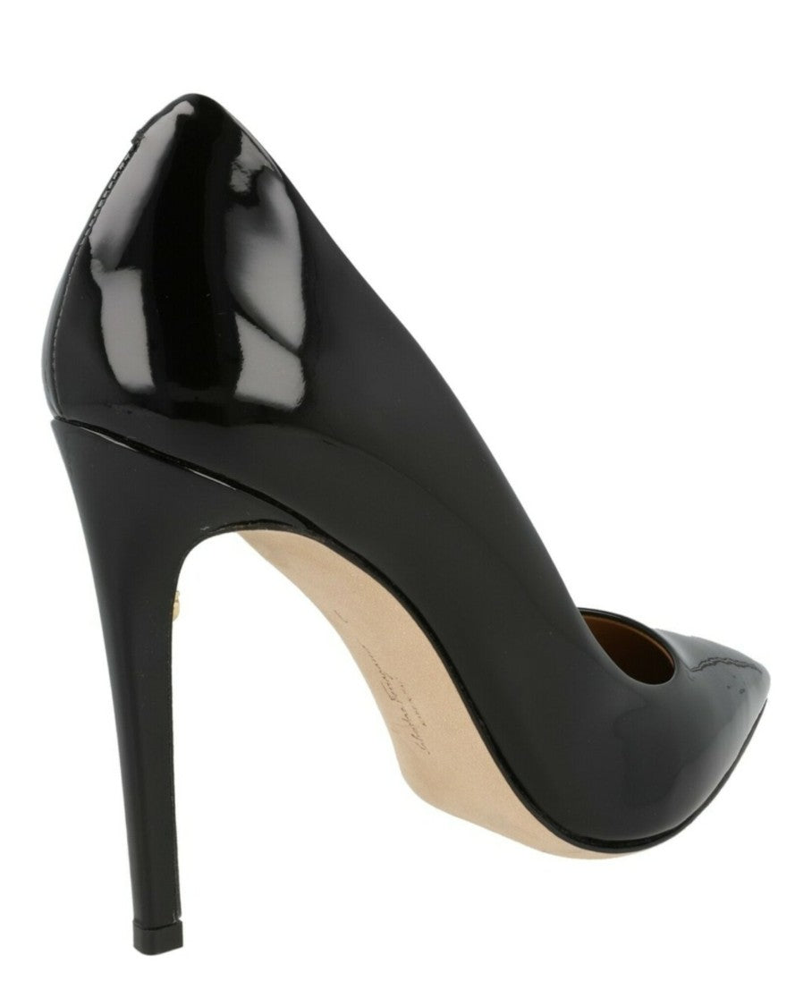 Ferragamo Ilary X5 Patent Leather Pumps With Pointed Toe And Stiletto Heel