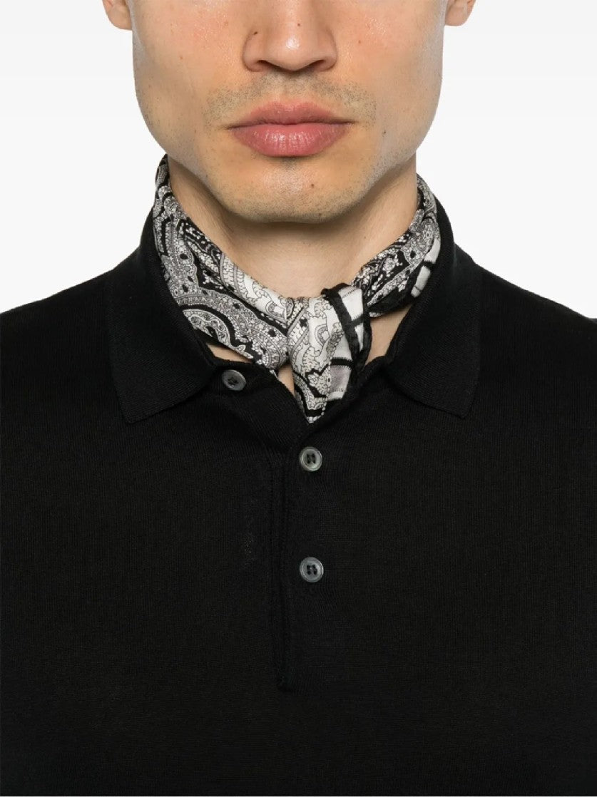 Tagliatore Silk-Cotton Blend Polo With Classic Design