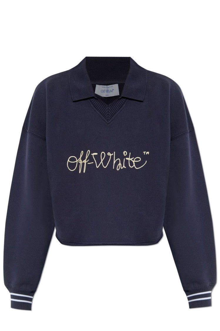 Off-White Logo Sweater – Blue