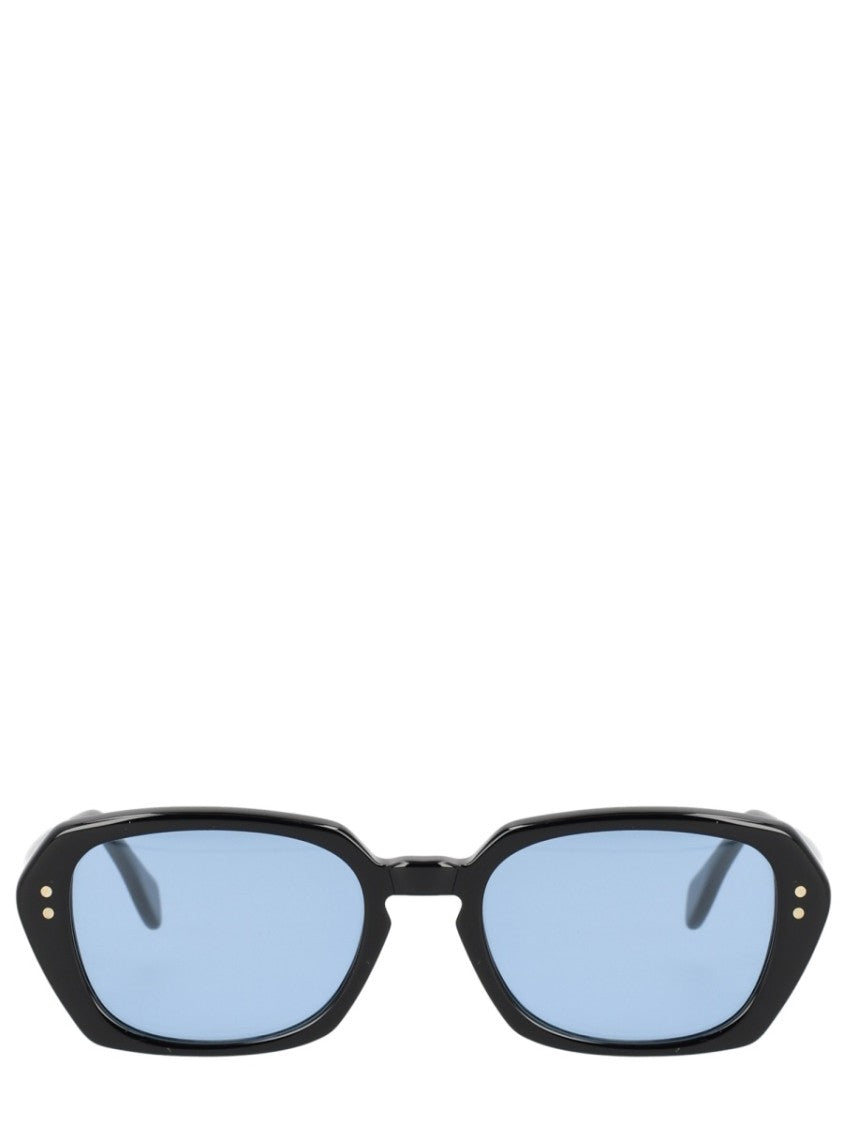 Our Legacy Earth Rectangular Glossy Black Acetate Sunglasses