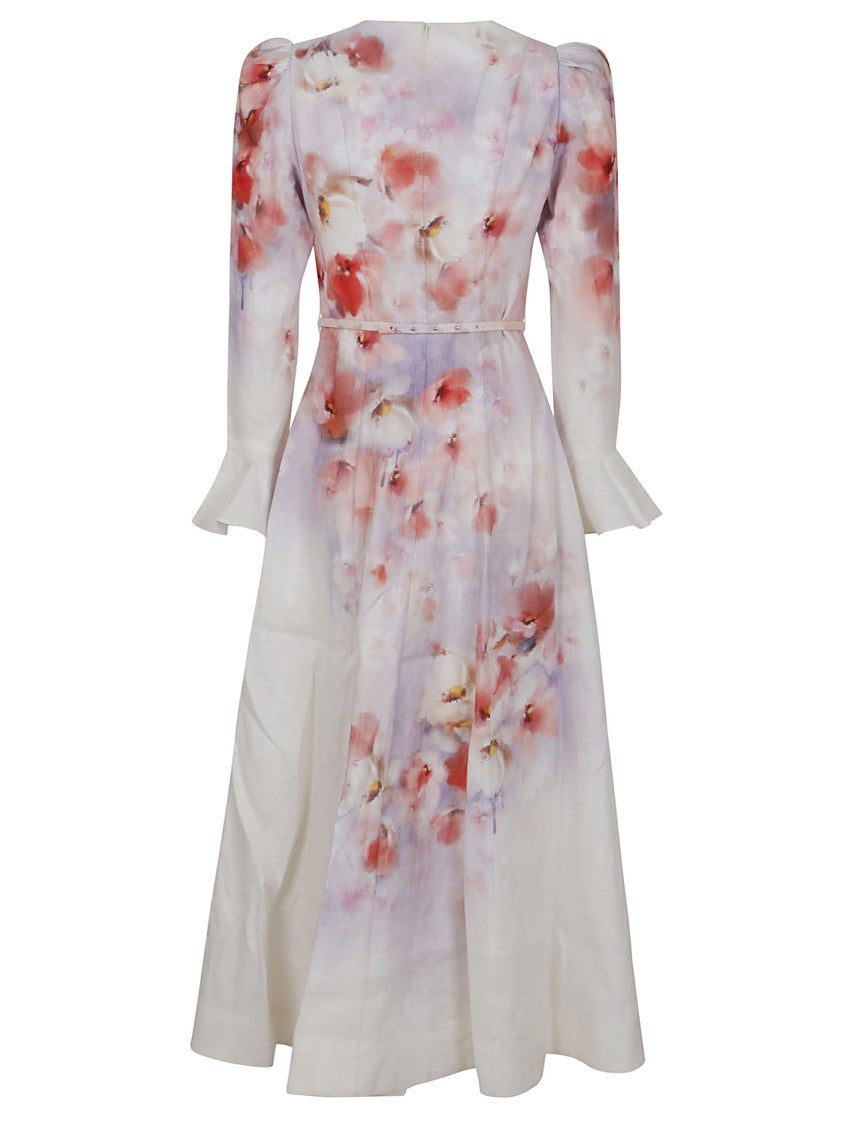 Zimmermann Deep V-Neck Maxi Dress
