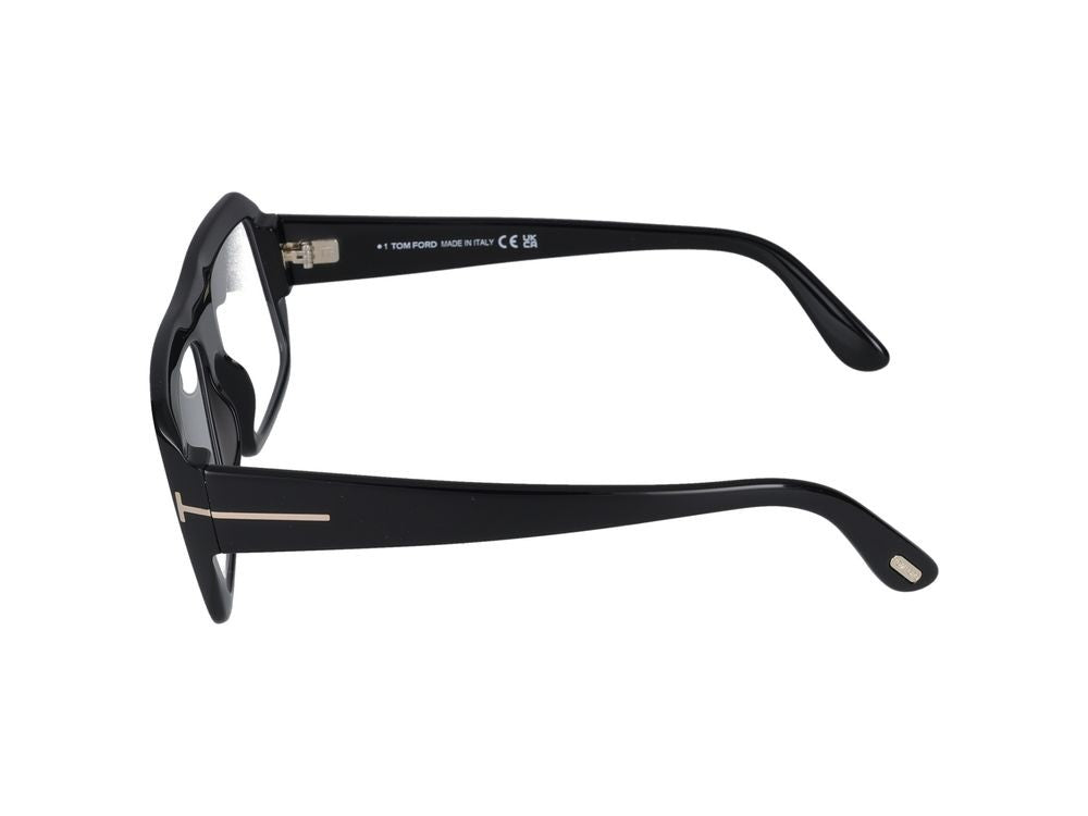 Tom Ford Black Bold Oversized Square Eyeglasses