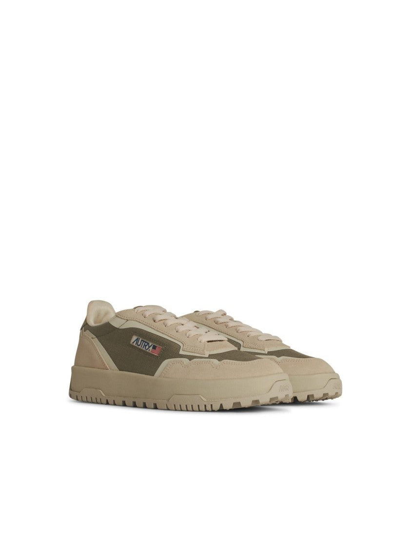 Autry 'Wildpace' Green Cordura Sneakers