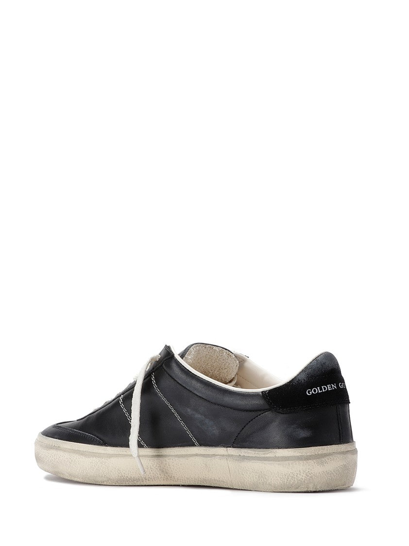 Golden Goose Black Leather Soul Star Sneakers