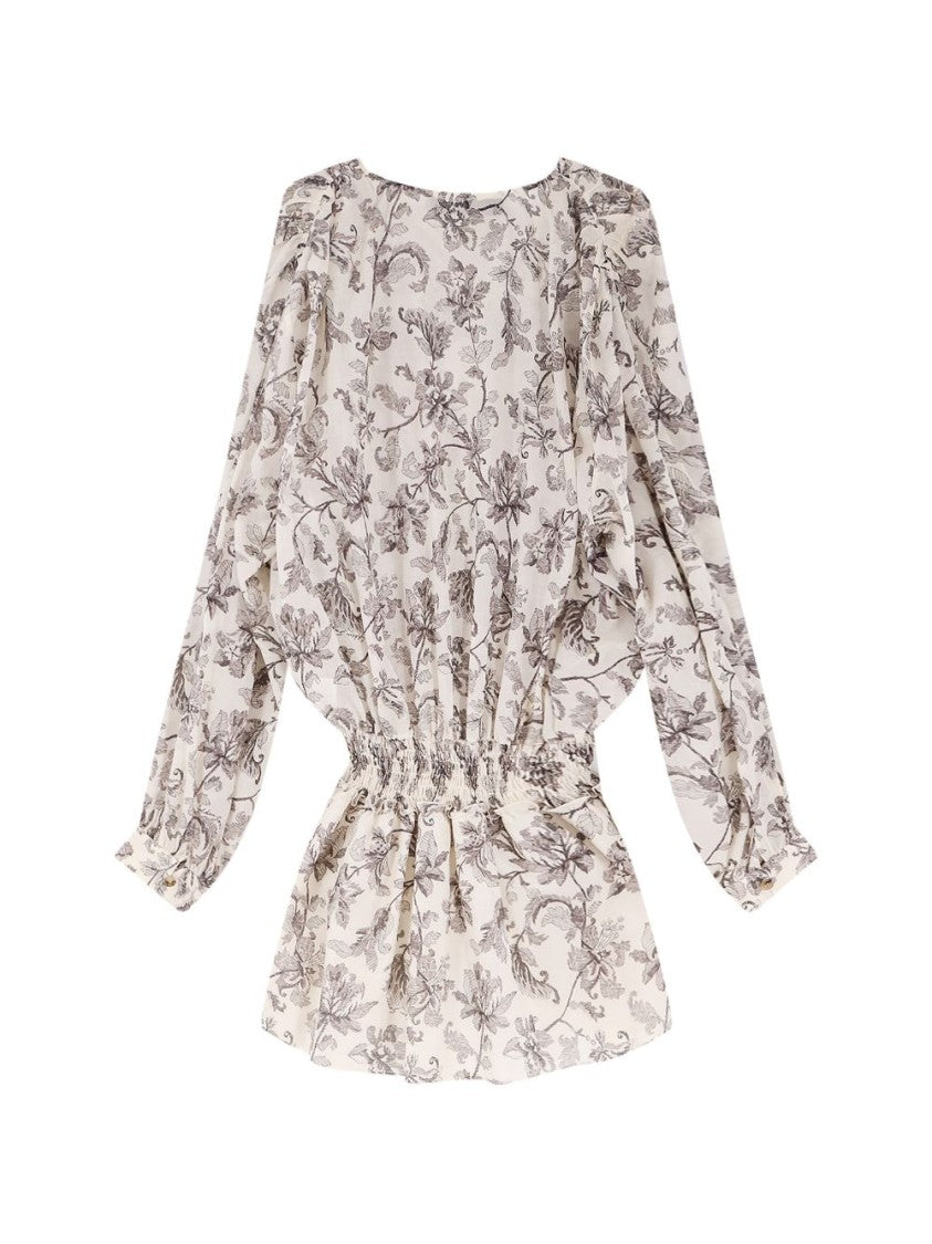 Golden Goose Multicolor Floral Print Cotton Dress