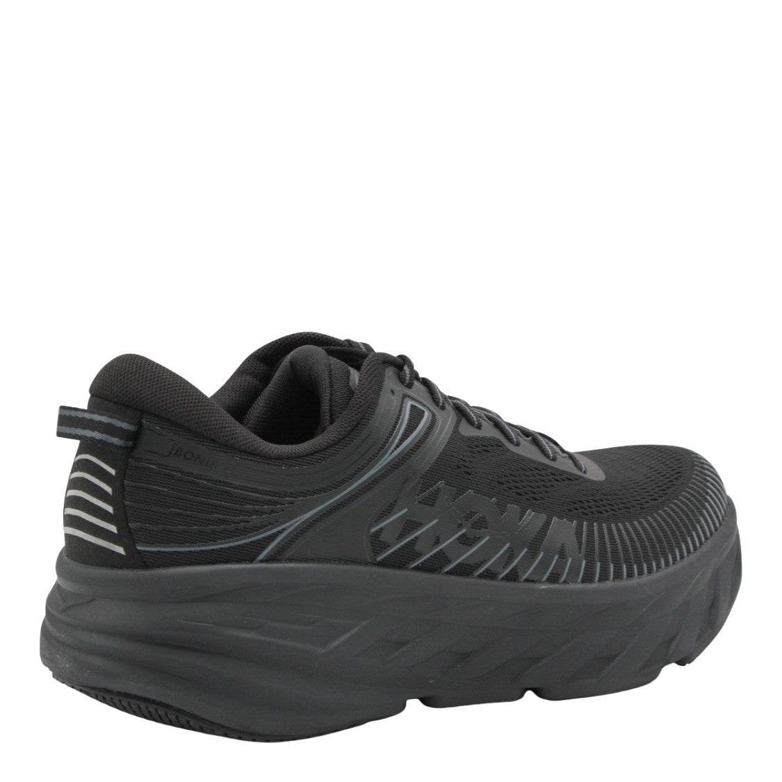 Hoka All-Black Sneakers With Cushioned Sole