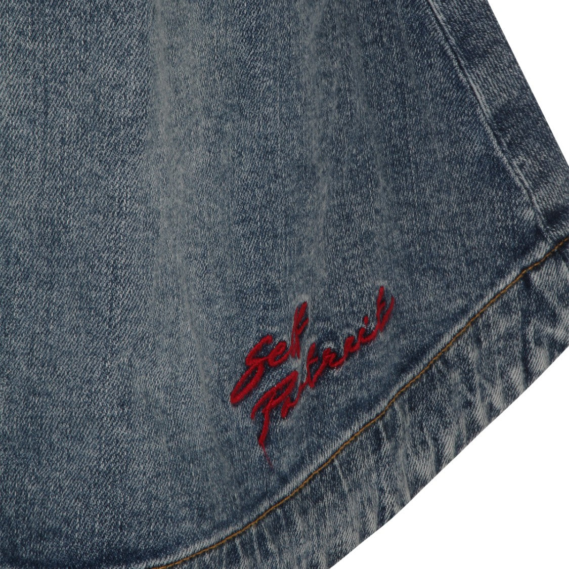 Self-Portrait Blue Cotton Dress