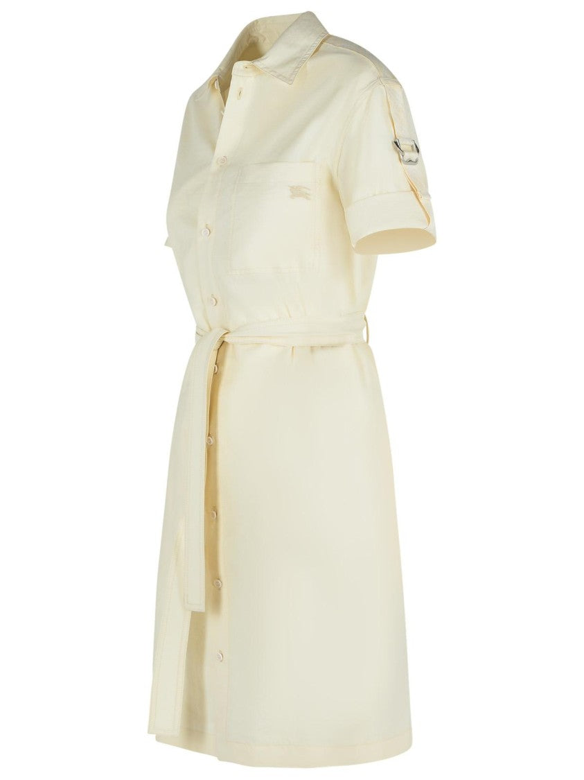 Burberry Cream Silk Blend Dress