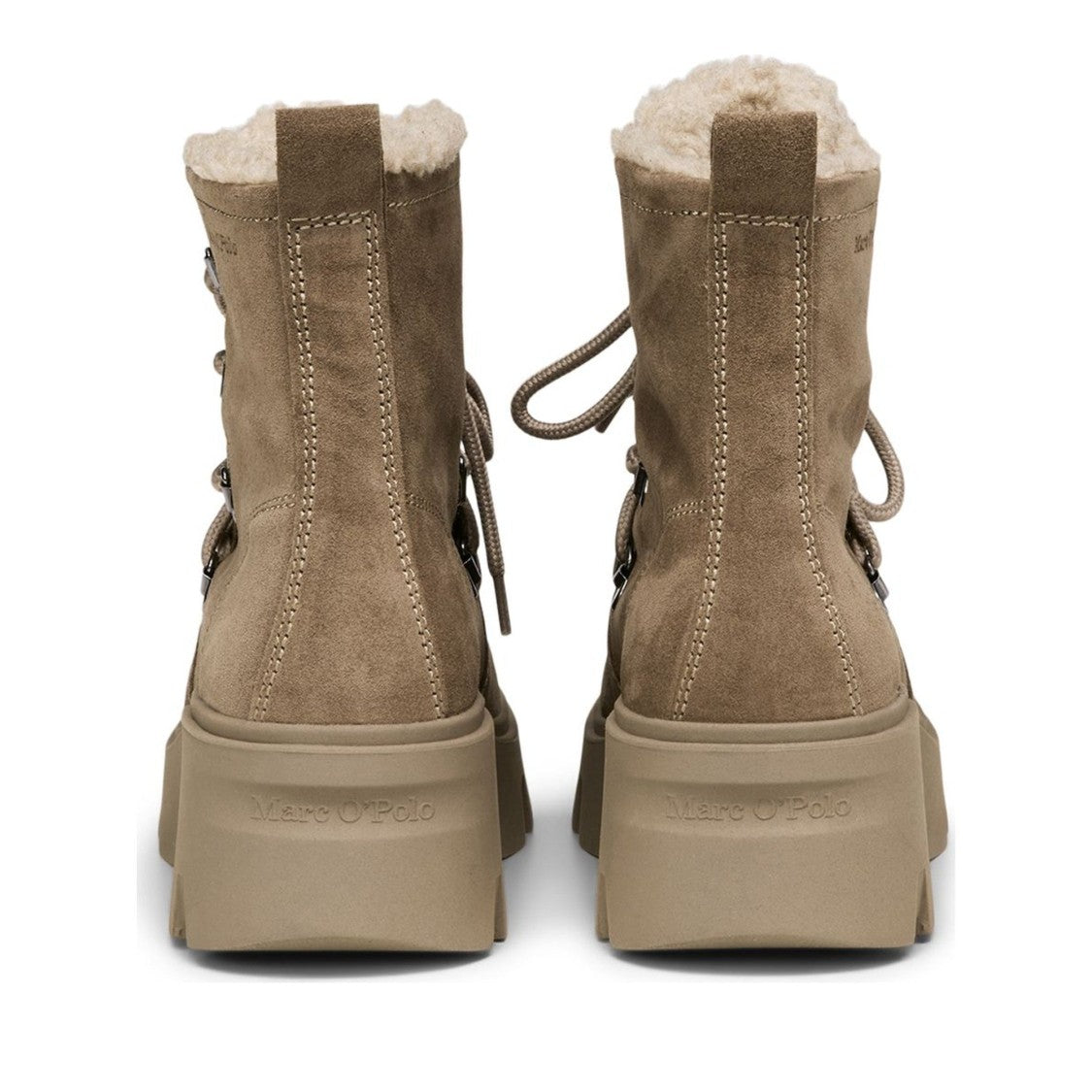 Marc O'polo Brown Liliam 9B Suede Chunky Boots