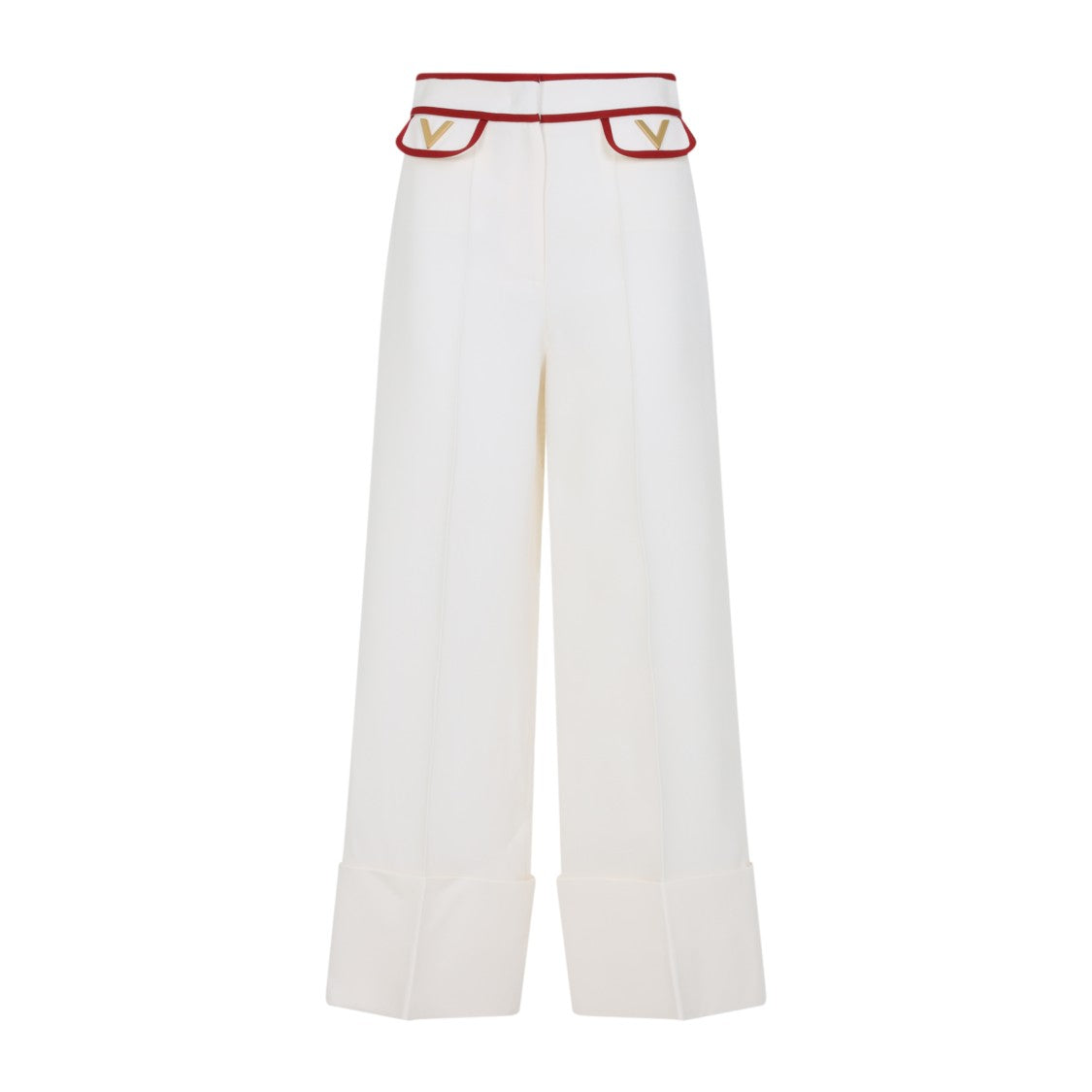 Valentino Ivory White Virgin Wool Pants
