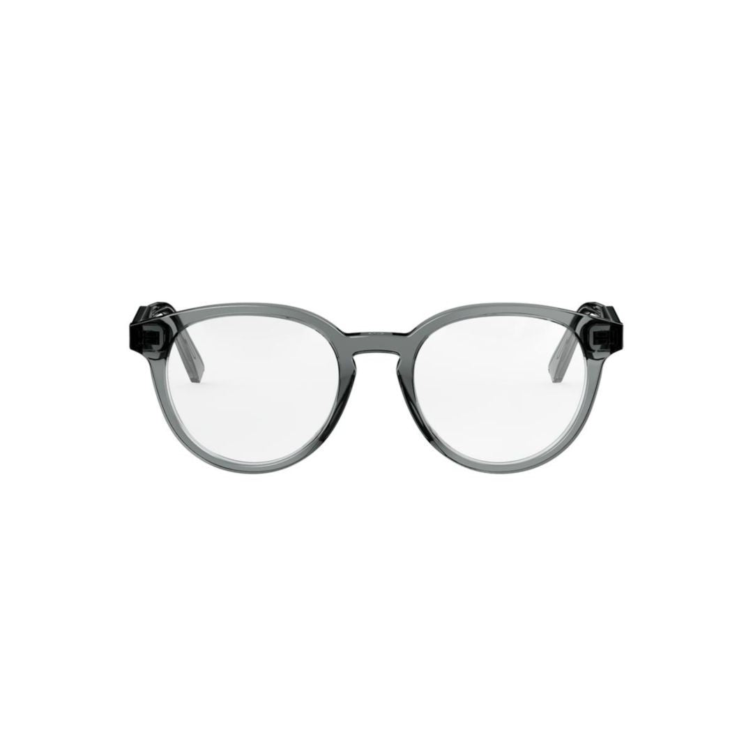 Dior Botanicao R3i Translucent Grey Rounded Frame Eyeglasses