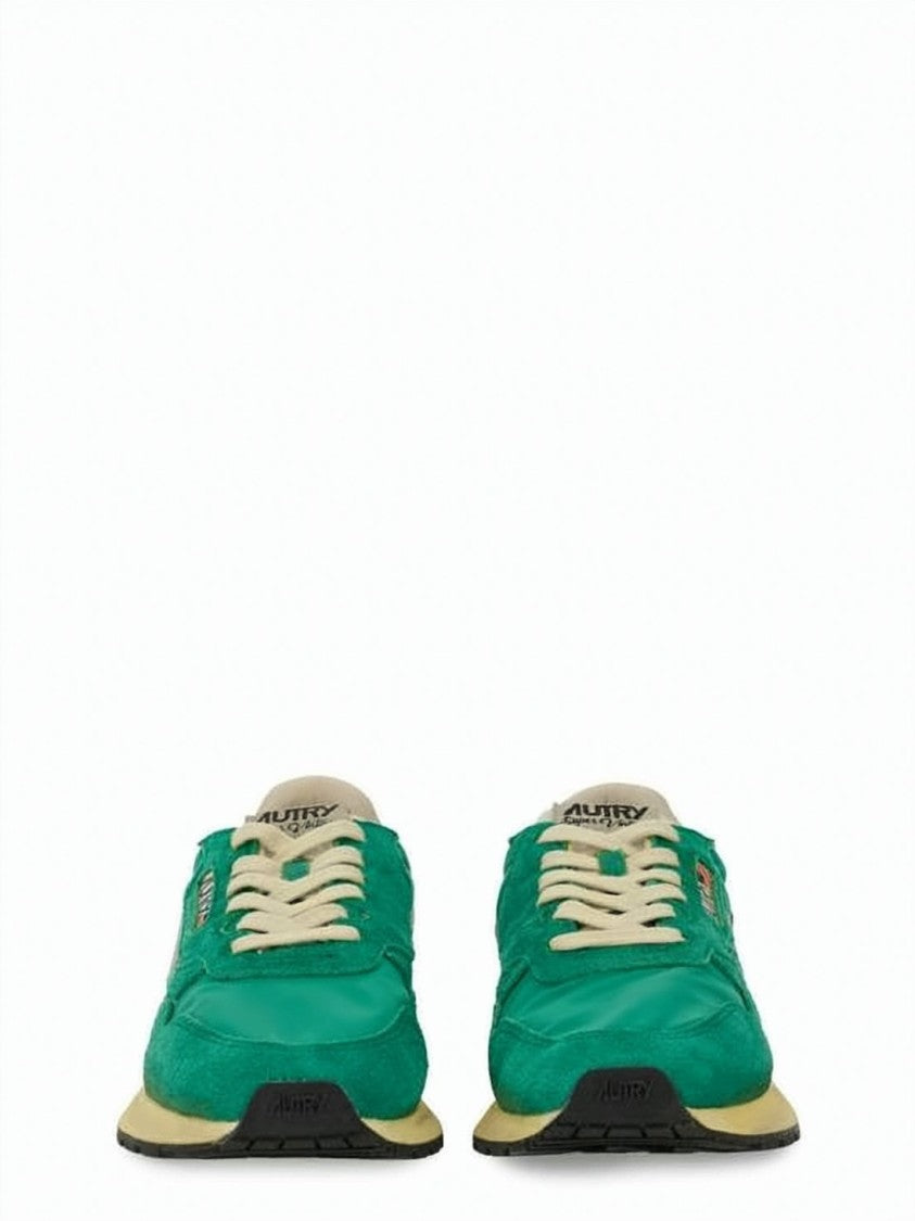 Autry Low-Top Suede And Nylon Sneakers With Textured Sole