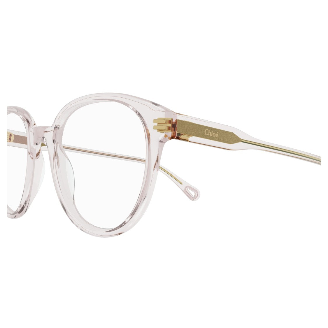Chloé Ch0127o Translucent Pink Eyeglasses