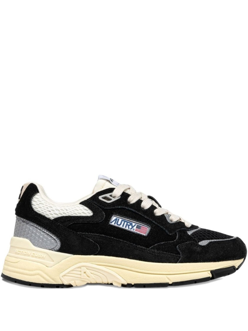 Autry Black Hyperway Mesh Suede Upper Sneakers