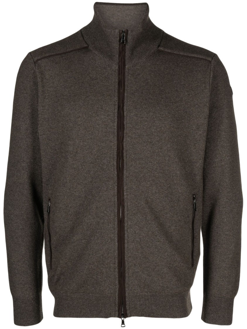Paul & Shark Beige Cashmere And Recycled Viscose Cardigan