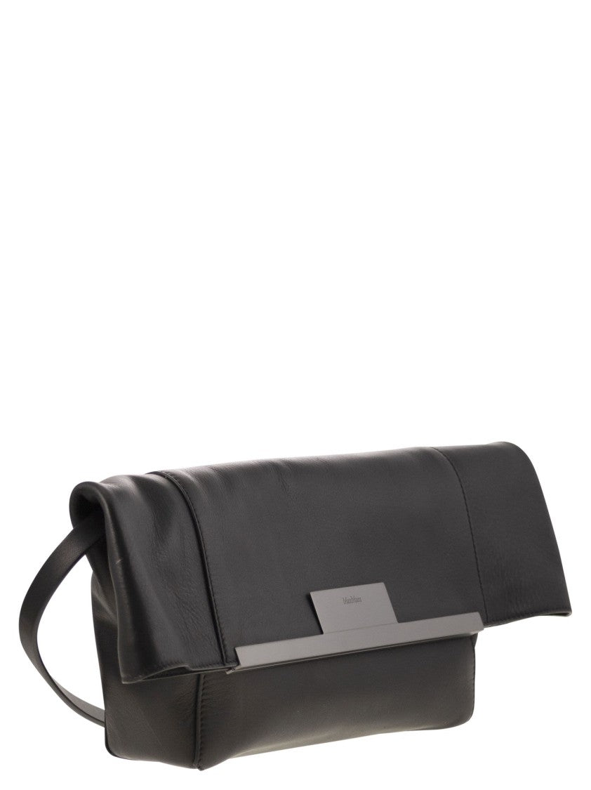 Max Mara Mmclaspclutch - Small Natural Leather Clutch Bag