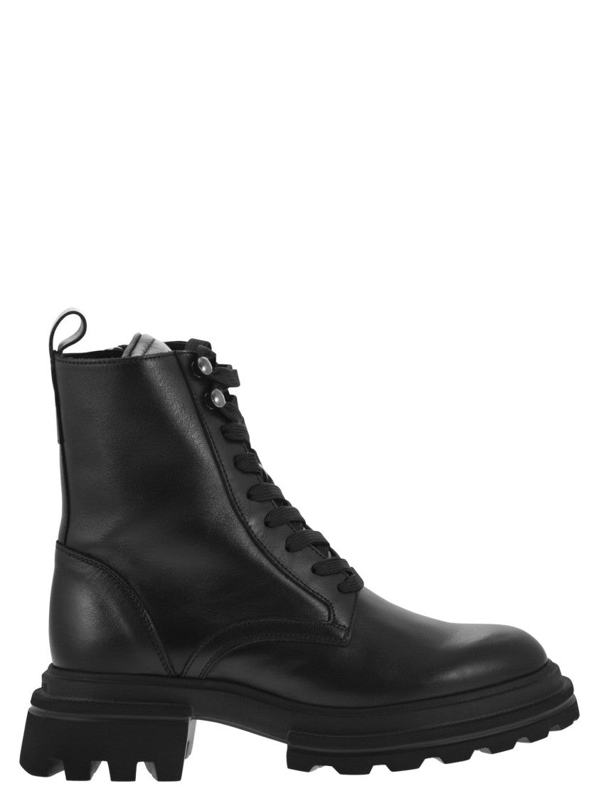 Hogan Contemporary Leather Boots With Extralight Sole