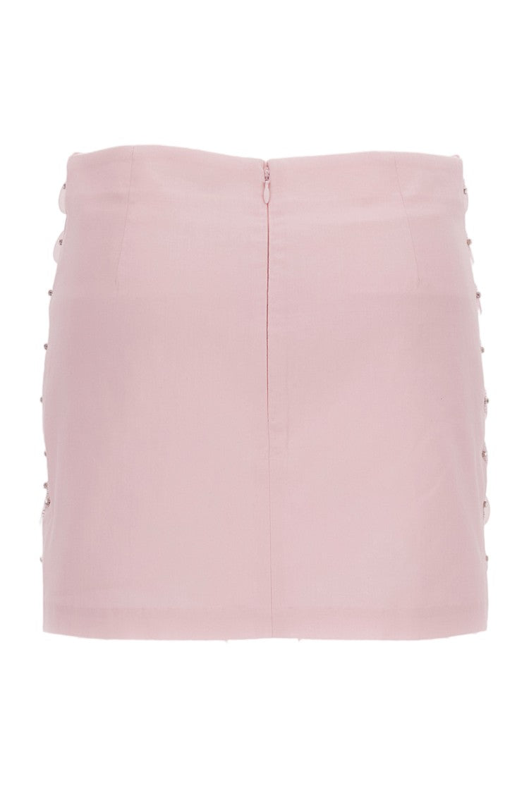 Des Phemmes Rhinestone And Macro Sequin Mini Skirt