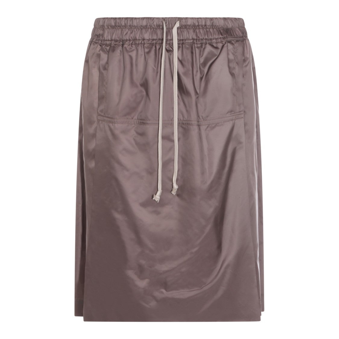 Moncler X Rick Owens Dark Grey Kiltshorts Drawstring Shorts